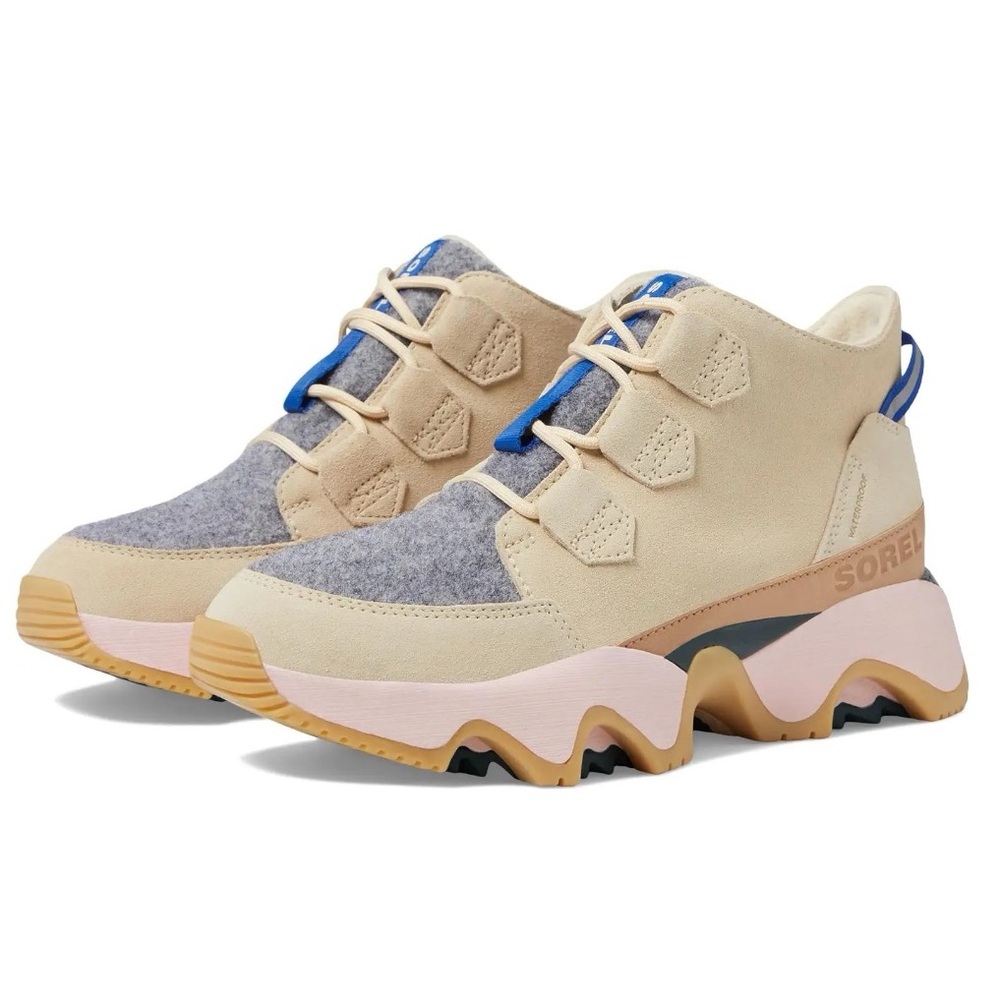 SOREL Kinetic Impact Caribou Waterproof Boots in Bleached Ceramic Size 8.5